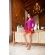 CARDIGAN CANELADO - FUSCIA