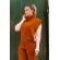 colete abertura lateral - Cognac